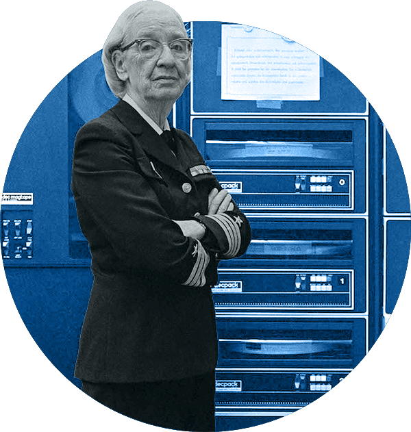 illustration of RDML Grace Hopper